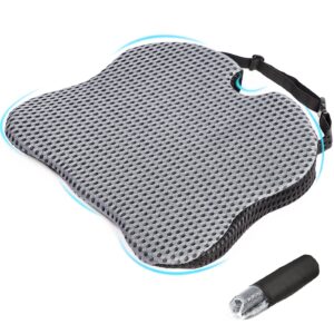 baudelio car wedge seat cushion - seat cushion for driving with larger size. memory foam cushion for tailbone pressure relief.booster seat cushion for cars, trucks,vehicles & office chair