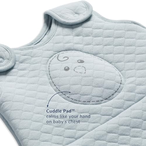 Nested Bean Zen Sack® Quilted | Infant Sleep Sacks | Baby 0-6M | TOG 1.0 | 100% Cotton | Eases Transition After Swaddle | Aids Self-Regulation | 2-Way Zipper | Machine Washable