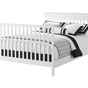 Oxford Baby Logan 4-in-1 Convertible Crib, Snow White, GreenGuard Gold Certified