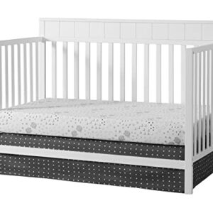 Oxford Baby Logan 4-in-1 Convertible Crib, Snow White, GreenGuard Gold Certified