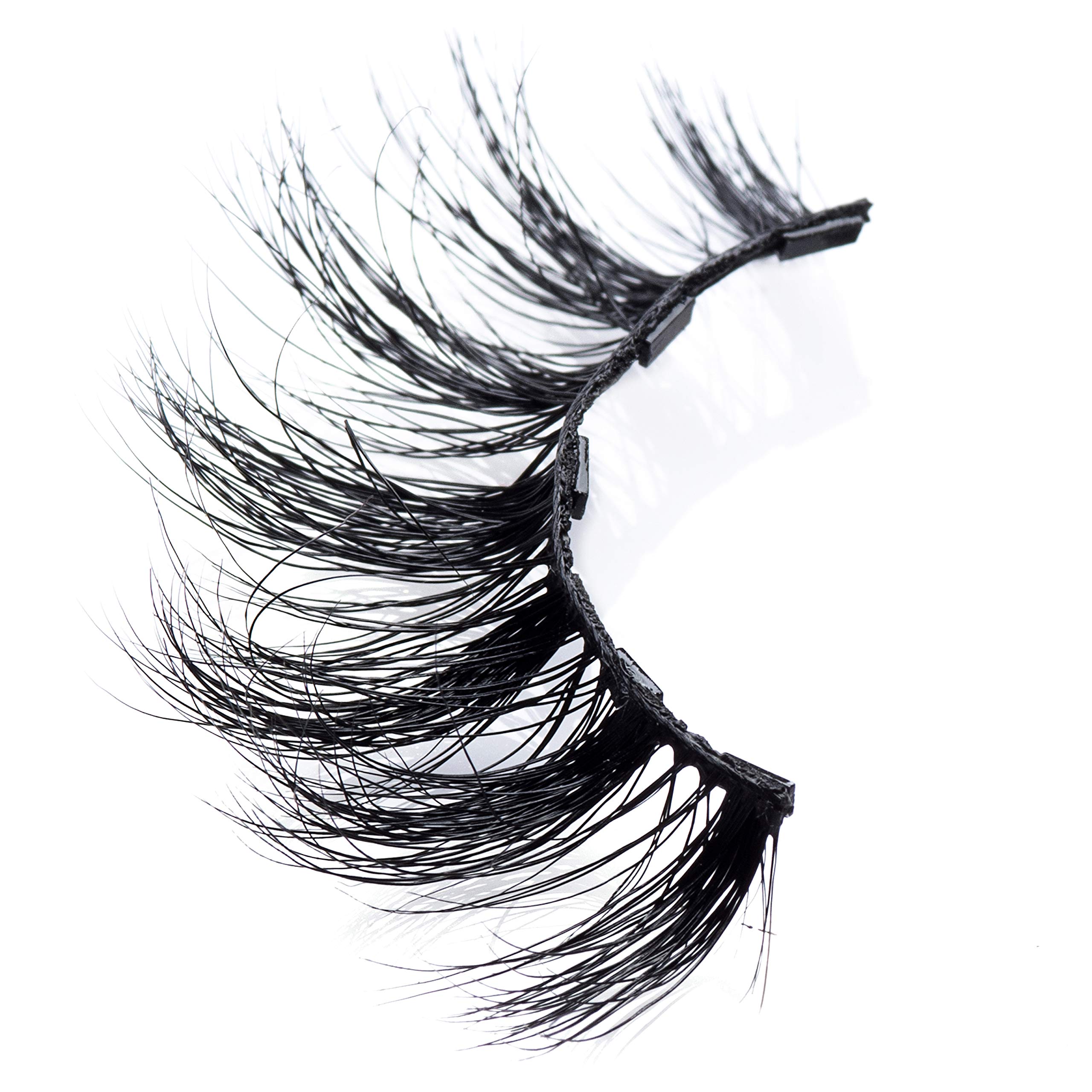 MoxieLash Magnetic Eyelashes - Classy and Money Reusable Magnetic Lashes, No Glue or Alcohol, Full Glam Volume