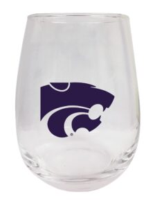 kansas state wildcats 9 oz stemless wine glass 2 pack officially licensed collegiate product