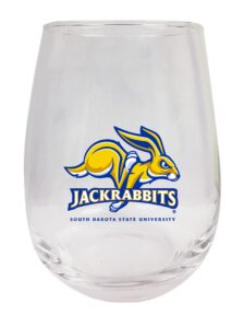 south dakota state jackrabbits 9 oz stemless wine glass 2 pack officially licensed collegiate product