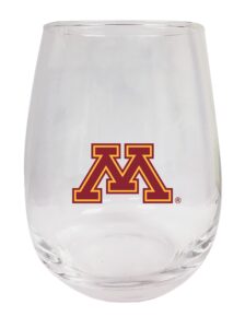 minnesota gophers 9 oz stemless wine glass 2 pack officially licensed collegiate product