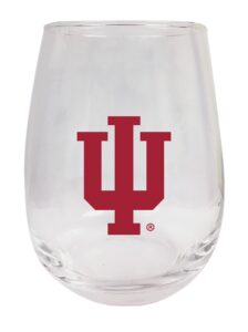 indiana hoosiers 9 oz stemless wine glass officially licensed collegiate product