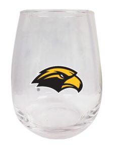 southern mississippi golden eagles 9 oz stemless wine glass 2 pack officially licensed collegiate product
