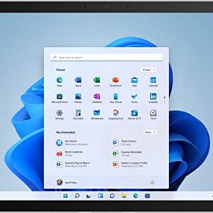 Surface Pro X 13-inch Touchscreen 128GB SSD - Microsoft SQ1-8GB RAM (Wi-Fi + Cellular 4G LTE, Windows 11 Home, Platinum) E4K-00001 Newest Version 2021 (Renewed)