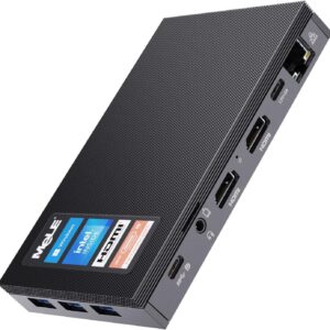 MeLE Quieter3C Fanless Mini PC Windows 11 Pro Celeron N5105 16GB 512GB Micro Computer with Full Function Type C Small Desktop WiFi6 Ethernet PXE Unlock BIOS PD Industrial Personal Media