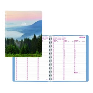 Brownline 2023 Essential Weekly Planner, Appointment Book, 12 Months, January to December, Twin-Wire Binding, 11" x 8.5", Mountain Blue (CB950G.03-23)