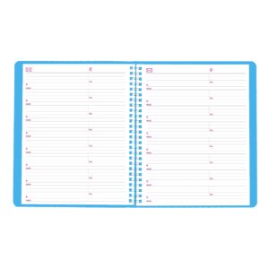 Brownline 2023 Essential Monthly Planner, 14 Months, December 2022 to January 2024, Twin-Wire Binding, 8.875" x 7.125", Mountain Blue (CB1200G.04-23)