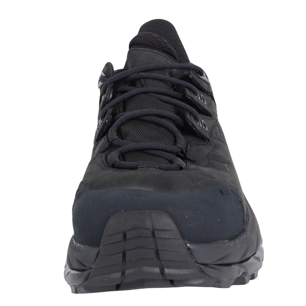 HOKA ONE ONE Womens Kaha 2 Low GTX Leather Synthetic Black Black Trainers 8 US