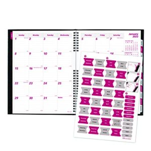 Brownline CoilPro 14-Month Ruled Monthly Planner, 11 x 8.5, Black Cover, 14-Month (Dec to Jan): 2022 to 2024