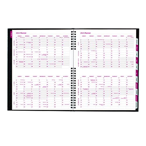 Brownline CoilPro 14-Month Ruled Monthly Planner, 11 x 8.5, Black Cover, 14-Month (Dec to Jan): 2022 to 2024