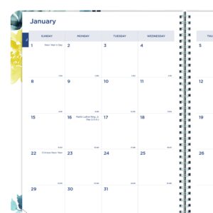 Blueline Monthly 14-Month Planner, Floral Watercolor Artwork, 11 x 8.5, Multicolor Cover, 14-Month (Dec to Jan): 2022 to 2024