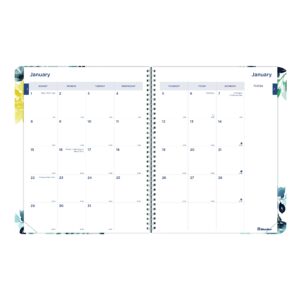 Blueline Monthly 14-Month Planner, Floral Watercolor Artwork, 11 x 8.5, Multicolor Cover, 14-Month (Dec to Jan): 2022 to 2024