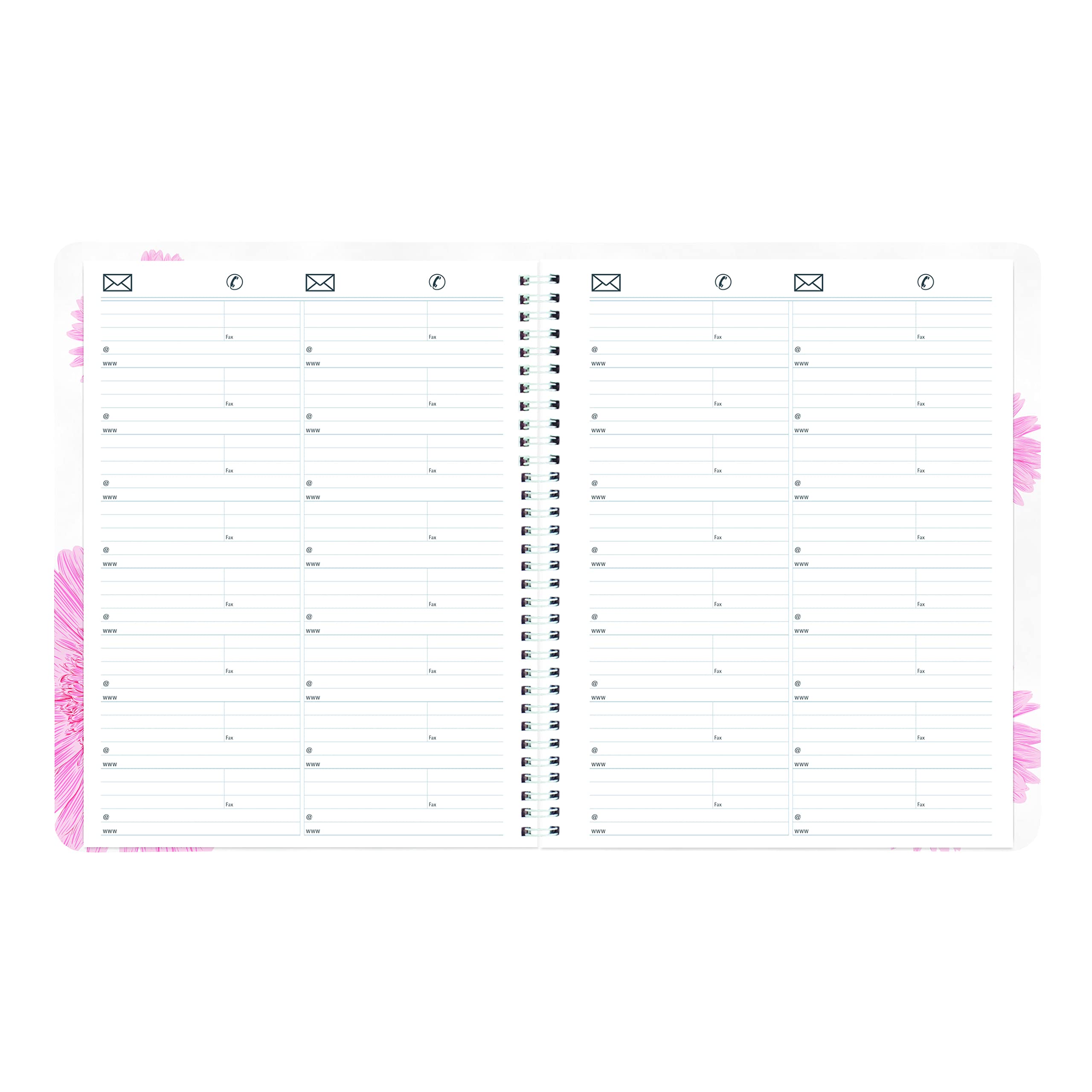 Brownline 2023 Pink Essential Weekly Planner, Appointment Book, 12 Months, January to December, Twin-Wire Binding, 11" x 8.5", Pink Daisy (CB950G.05-23)