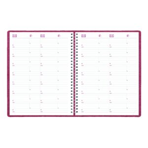 Brownline 2023 Essential Weekly Planner, Appointment Book, 12 Months, January to December, Twin-Wire Binding, 11" x 8.5", Red (CB950.RED-23)