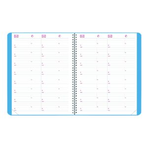 Brownline 2023 Essential Monthly Planner, 14 Months, December 2022 to January 2024, Twin-Wire Binding, 11" x 8.5", Mountain Blue (CB1262G.04-23)