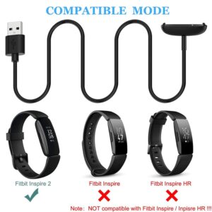 Charger Cable for Fitbit Inspire 2 & ACE 3, Replacement USB Charging Dock Station Cradle for Inspire 2 Health & Fitness Tracker 100cm / 3.3ft (1)