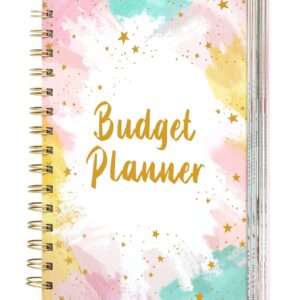 CAGIE Budget Planner 2024 - Budget Planner and Monthly Budget Book, Financial Planner Budget Book with 12 Pockets, Expense Tracker Notebook, Budget Book Planner for 2024, A5, Pink Budget Planner