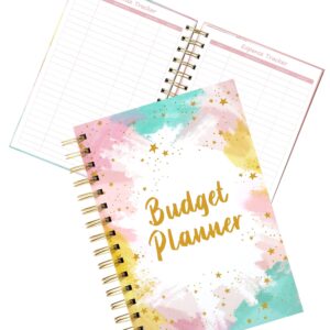 CAGIE Budget Planner 2024 - Budget Planner and Monthly Budget Book, Financial Planner Budget Book with 12 Pockets, Expense Tracker Notebook, Budget Book Planner for 2024, A5, Pink Budget Planner