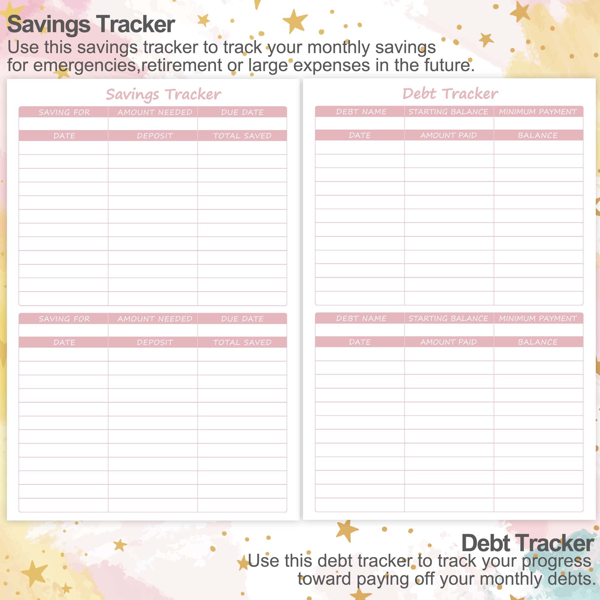 CAGIE Budget Planner 2024 - Budget Planner and Monthly Budget Book, Financial Planner Budget Book with 12 Pockets, Expense Tracker Notebook, Budget Book Planner for 2024, A5, Pink Budget Planner