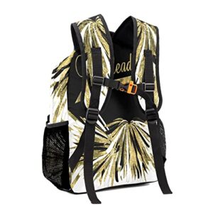 Anneunique Personalized Cheerleader Yellow Custom Backpack for Traveling Hiking Camping with Name