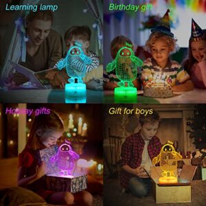 KYMELLIE Fall-Guys Game Night Light Sugar Bean Man LED Decorative Light Game Toys Touch with Remote Control /16 Color for Kid's Room Christmas Gifts Birthday Gift for Kids/Girls(Classic Style)