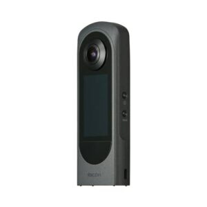 RICOH Theta X 360-Degree Camera Bundle with Lens Cap and Lens Cleaning Pen (3 Items)