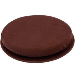 dmi 961-1992-0400 360 degree swivel seat cushion, portable and lightweight, great for home, office or travel, velour, brown