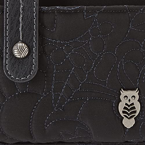 Sakroots Womens Bag in Eco-twill, Convertible Purse With Detachable Wristlet Strap, Includes Large Smartphone Crossbody, Quilted Black Spirit Desert, One Size US