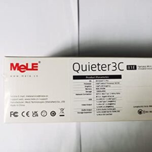 MeLE Quieter3C WiFi 6 Fanless Mini PC Win11 Pro Celeron N5105 Mini Desktop Computer 8GB 128GB Micro PC 4K HDMI HDR Industrial PC Auto Power on Unlocked Bios Ethernet PXE Full Function Type C PD