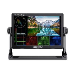 feelworld lut11 10.1 inch video monitor,ultra high bright 2000nit touch screen dslr camera field monitor,4k hdmi,1920x1200 ips panel