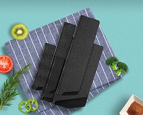 Knife Sheath, Chef Knife Edge Guard, Universal Kitchen Knife Blade Covers, BPA-Free Knife Case, Abrasion Resistant Felt Lined Knife Cover Sleeves Knife Protectors