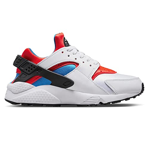 Nike Women's Air Huarache Running Shoes, White/Black/Bright Crimson, 10 US