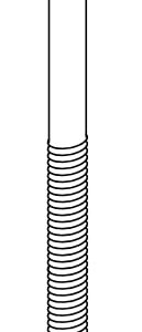 Spare Hardware Parts Bed Frame, Daybed Frame, Gateleg Table Long Screw (Replacement for IKEA Part #105330) (Pack of 8)