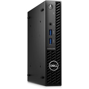 Dell OptiPlex 3000 Desktop Computer - Intel Core i5 12th Gen i5-12500T Hexa-core (6 Core) 2 GHz - 16 GB RAM DDR4 SDRAM - 256 GB M.2 PCI Express NVMe 3.0 x4 SSD - Micro PC - Black