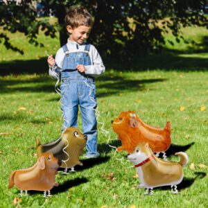 40 Pcs Walking Animal Balloons Dog Dinosaur Cow Balloons Farm Animal Balloons Animal Theme Birthday Party Decor for Kids' Party Supplies