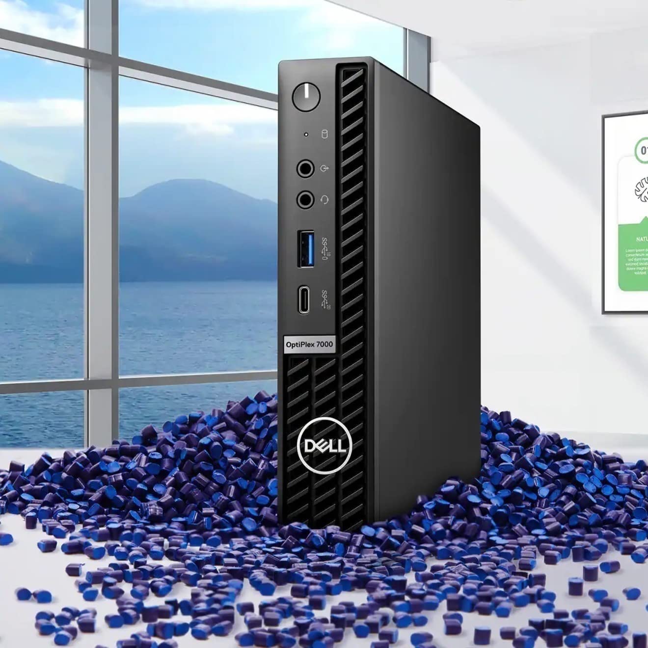 Dell OptiPlex 7000 Desktop Computer - Intel Core i5 12th Gen i5-12500T Hexa-core (6 Core) 2 GHz - 16 GB RAM DDR4 SDRAM - 256 GB M.2 PCI Express NVMe 3.0 x4 SSD - Micro PC - Black