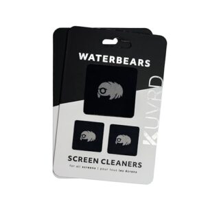 KUVRD Waterbear - Universal Screen Cleaners - Teeny Tiny Cleaning Tools for Your Lenses & Screens - 2-Pack - (2-PAD Sets)