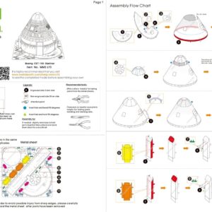Metal Earth Boeing CST-100 Starliner 3D Metal Model Kit Bundle with Tweezers Fascinations