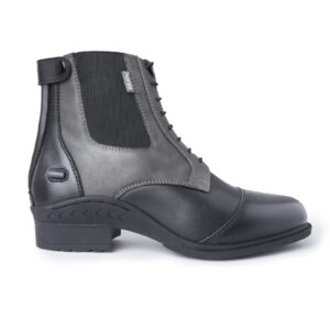 HORZE Kilkenny Women's Two-Toned Paddock Boots - Black/Grey - K 4.5 / W 7