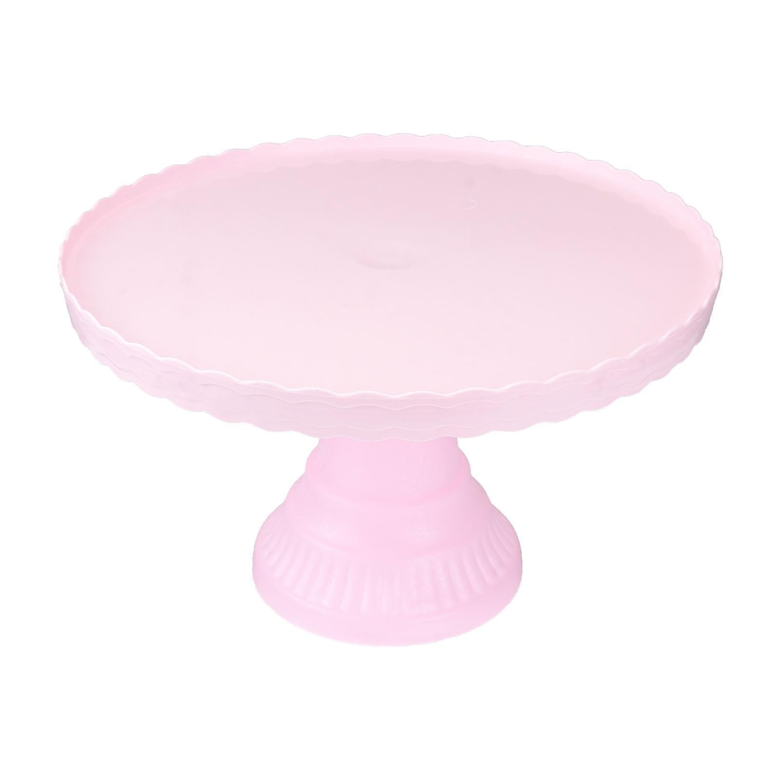 32.5cm Cake Stand Pink Cake Stand Birthday Cake Server Plate Round Cake Holder for Cupcakes Pastries Macarons Biscuits Wedding Party Decor