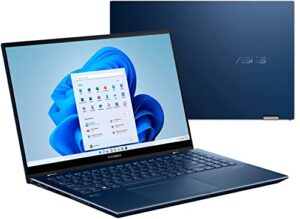 best notebooks zenbook pro 15 flip q539zd 15.6-inch oled 2-in-1 touch screen 12th gen i7-12700h intel arc a370m graphics, 4gb gddr6 window hello active stylus (1tb ssd|16gb ram|11 home), azurite blue