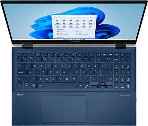 Best Notebooks Zenbook Pro 15 Flip Q539ZD 15.6-inch OLED 2-in-1 Touch Screen 12th Gen i7-12700H Intel Arc A370M Graphics, 4GB GDDR6 Window Hello Active Stylus (1TB SSD|16GB RAM|11 Home), Azurite Blue
