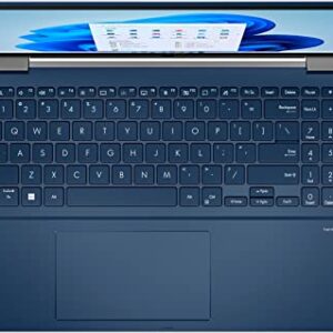Best Notebooks Zenbook Pro 15 Flip Q539ZD 15.6-inch OLED 2-in-1 Touch Screen 12th Gen i7-12700H Intel Arc A370M Graphics, 4GB GDDR6 Window Hello Active Stylus (1TB SSD|16GB RAM|11 Home), Azurite Blue