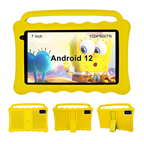 BYYBUO K7 Kids Tablet,7" Android Tablet for Kids,2GB RAM,32GB ROM,2 MP Rear Camera,Tablet for Kids with Kid-Proof Case,Ideal Kids Gift for Christmas and New Year-5+ Years Old(Mazarine)