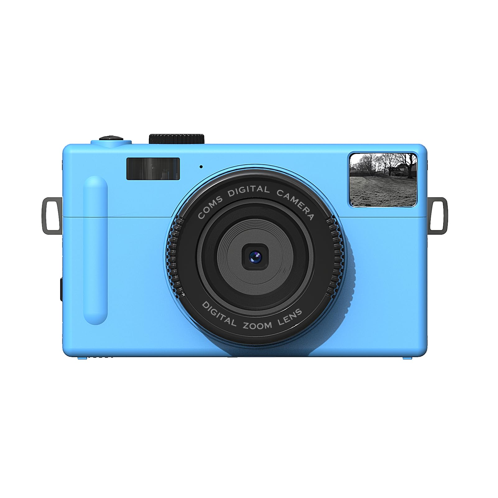 16X Digital Camera, 3 inch TFT LCD 24MP Portable 1080P FHD Micro Single Camera, 1500mAh Rechargeable, for Beginners, Children, Teenagers, Friends(Blue)