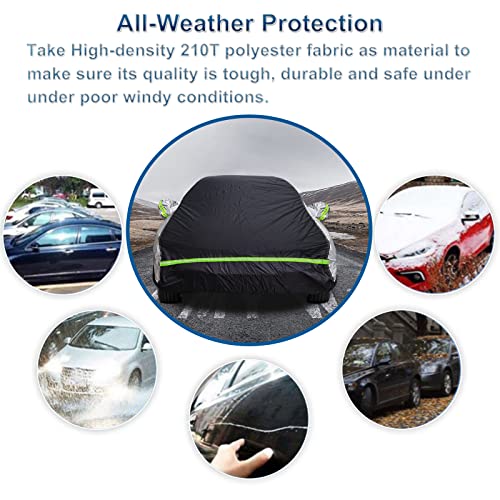 for Tacoma Double Cab 5-ft. Bed Truck Cover,Outdoor Car Covers with Driver Side Zipper Windproof Heavy Duty Protection for 2016-2023 Toyota Tacoma(UP to 212‘’L)