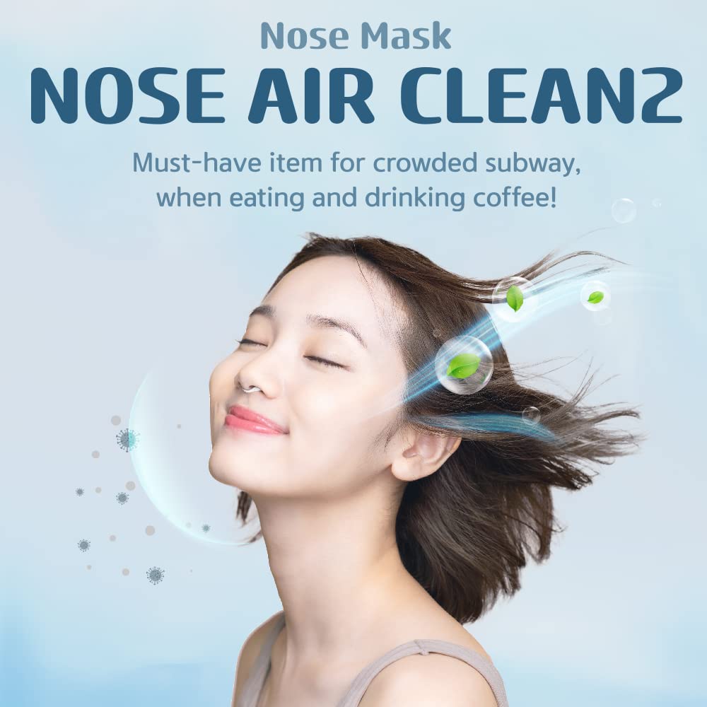 Nose Mask Nose Air Clean Nose Filter Reusable Breathable Nasal Plugs Air Filtration for Dust, Pollution, Block Cold Air (General Type, 3EA, Medium)